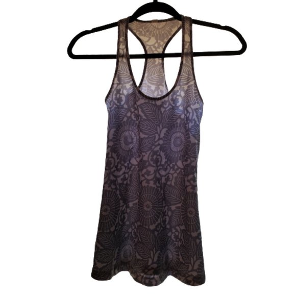 White/Grey LULULEMON Tank Top Size 6 - Picture 3 of 6